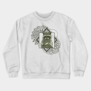 Raccoon Floral Crewneck Sweatshirt